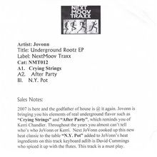 Underground Rootz (EP) (Vinyl)