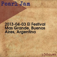 2013-04-03 El Festival Mas Grande, Buenos Aires, Argentina CD1