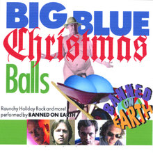 Big Blue Christmas Balls