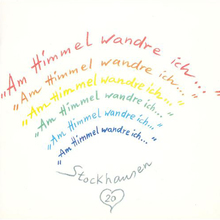 Stockhausen Edition No. 20 'am Himmel Wandre Ich / In The Sky I Am Walking'