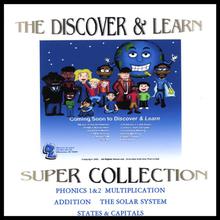 Super Collection: Multiplication,Addition,Phonics,The Solar System & States & Capitals