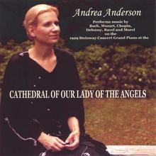 Andrea Anderson at the Cathedral of Our Lady of the Angels