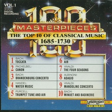 The Top 100 Masterpieces Of Classical Music: 1685-1928 CD1