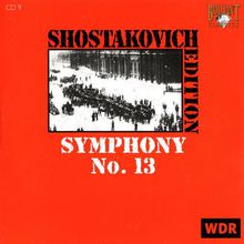 Shostakovich Edition: Symphony No. 13
