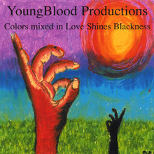 Colors Mixed in Love Shines Blackness