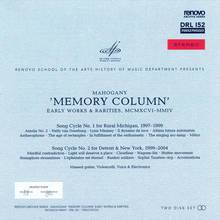 Memory Column: Early Works & Rarities Mcmxcvi-Mmiv CD2