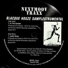 Blacque Houze Samplestrumental (EP) (Vinyl)
