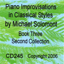 Piano Improvisations in Classical Styles - Book Three - Second Collection