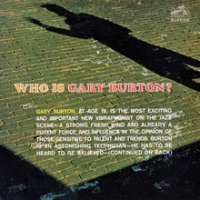 Who Is Gary Burton? (Vinyl)