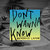 Don't Wanna Know (CDS)